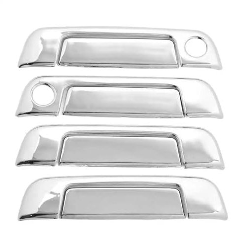 Türgriff Außen Für E32 E34 E36 Auto Außentürgriffschutz 4 Sätze Außentürgriffabdeckung ABS Chrom Wetterfest Auto Türgriff