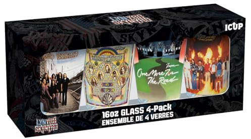 ICUP Lynyrd Skynyrd Albums 4-teiliges Pint-Glas-Set