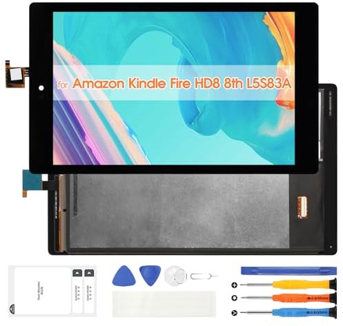 for Amazon Kindle Fire HD 8 8th Generation Screen Replacement, LCD Display for Amazon Fire HD 8 Touch Screen Digitizer for Fire HD8 8th 2018 LCD Assembly Kits