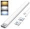 CSL - LED Akku Schrankbeleuchtung mit Bewegungsmelder dimmbar 72 LEDs - 3 Farbtemperaturen - Unterbau Lampe digital – Unterbauleuchte mit Timer – PIR Infrarotsensor Bewegungssensor