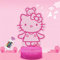 Shenjia kitty lampada notturna touchable a 16 colori a LED 3D con telecomando, regalo per bambini con kitty carino gadget, luce notturna decorazione stanza delle ragazze