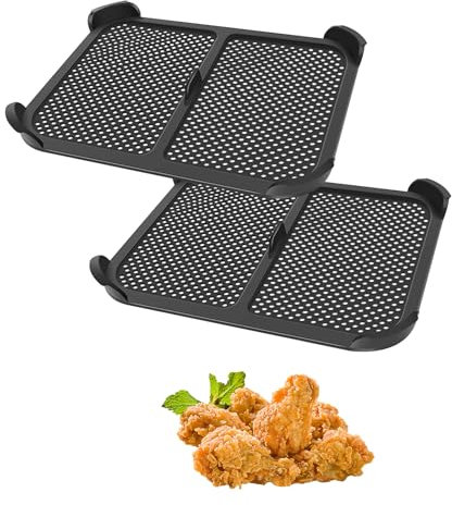 Air Fryer Splatter Screen, 2 PCS Air Fryer Accessories for Ninja AF300 Silicone Air Fryer Splatter Guard Air Fryer Splash Guard Air Fryer Liners Grease Splash Guard Protection for Heating Coil and Fan
