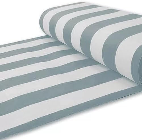 GX GARGIX Tenda da Sole a Strisce con Anelli, per Balcone, Veranda e Giardino, con Frange, Resistente, Vari Colori e Misure (Tv/Grigio, 300x300Cm)