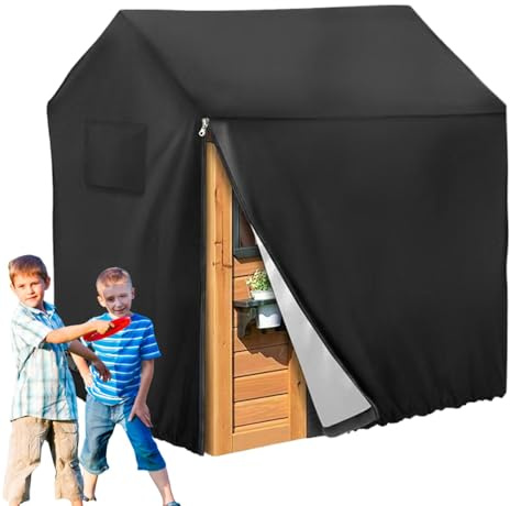 Playhouse Cover,Gartenhaus Kinder,Spielhaus Kinder Outdoor,Holzspielhaus Cover,Seite Reißverschluss Im Freien Im Freien,Staubsicherer Sonnenschutz,Multifunktionale Spielen Im Freien Für Den Hinterhof