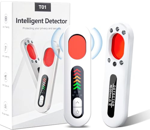 Kamera Detektor, Wanzen Detektor Hidden Camera Detector mit 6 Stufen Empfindlichkeit, 4-in-1 Multimode Versteckte Kamera Detektor, Anti Aufnahme Detektoren GPS Tracker Detektor für Hotel Heim Büro