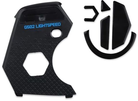 New Back Counterweight Cover + Mouse Feet Replacement for Logitech G502 Lightspeed Wireless Gaming Mouse(G502 Wireless Mouse Weight Shell)
