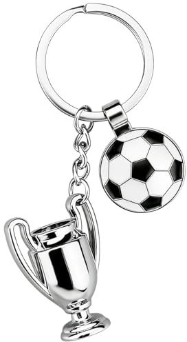 CBHTMY Schlüsselanhänger Fußball,Fussball Geschenke,Anhänger Schulranzen,Schlüsselanhänger Personalisiert,Kleine Geschenke