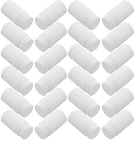 SOPOTUTU 24pièces Flacons Emballage Plastique Vides Large Ouverture de Flacons à Pilules avec Couvercles pour Stockage de Gélules Comprimés