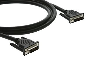 Kramer Electronics c-dm/DM-DVI-Kabel (DVI-D, DVI, männlich, männlich, Schwarz, Kupfer)