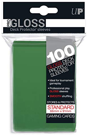 Ultra Pro SLEEVES Solid 100 Card Game (Green), 82693