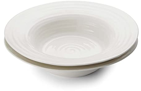 Portmeirion Sophie Conran Bistro Bowl, White, Set of 2
