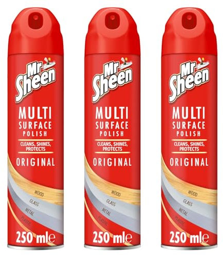 Mr Sheen Multi-Surface Polish Original 250ml Pack of x 3 - packaging may vary