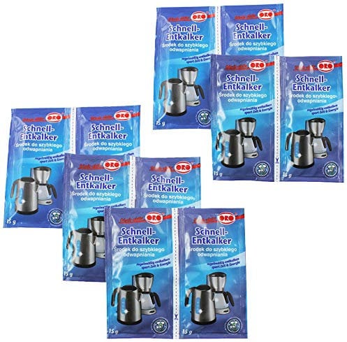 10x Descalcificador rápido Orofix pack económico para cafeteras y teteras (10 x 15 g)