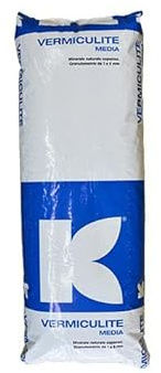 GEOSISM & NATURE Vermiculite per piante, alta purezza, ideale per semina, giardinaggio, incubatrici, isolamento termico, refrattari, alta ritenzione idrica (1/6 mm, Singolo - 100 LT)