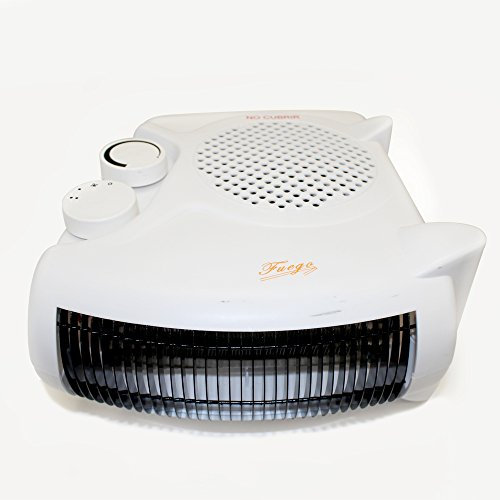 Chauffage électrique et ventilateur Thermo-ventilateur à 2 puissances (1000-2000 W) Chaud-froid réglable Usage horizontal et vertical