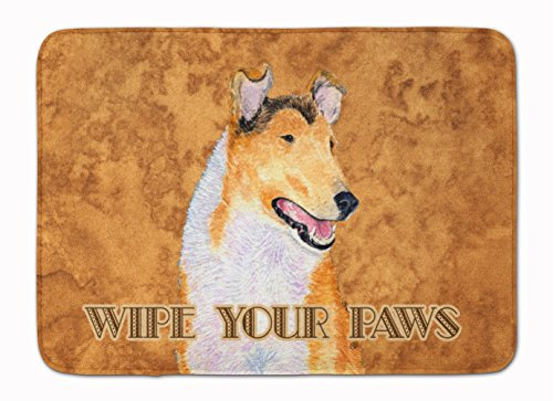 Caroline's Treasures Collie Smooth Wipe Your Paws Floor Mat, Multicolor, 19 x 27