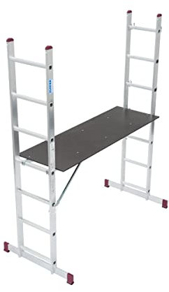 KRAUSE 082107 Leitergerüst m. Rollen 2x7 Sp.