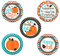 Fallmagnete Fall Pumpkins
