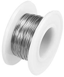 sourcing map 0.35mm 27AWG Heating Resistor Wire Wrapping Nichrome Resistance Wires for Heating Elements 49ft