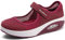 Moda Mujeres Tejida Cómodos Zapatos para Caminar Zapatillas De Deporte Talla 35-42 Zapatos Respirado Ligero Malla Mujeres Deporte Running Zapatillas Sacudir Casual Zapatos Height-Increasing Sneaker