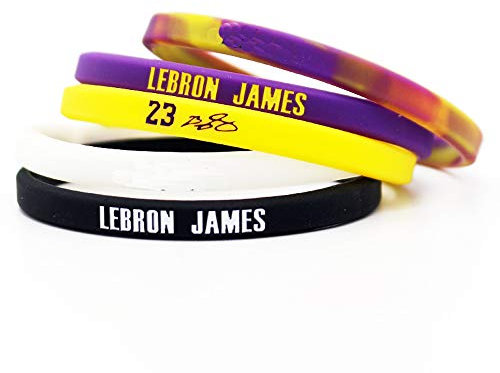 Basketballspieler Star inspirierende Signatur feine Armbänder Fans Sport Silikon kleines Armband (James)