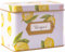 HEART & BERRY Zitronen-Rezeptbox mit 24 Rezeptkarten (10,2 x 15,2 cm) und 12 Trennwänden – Rezeptkarten und Box-Set – Rezeptdose für 10,2 x 15,2 cm Rezeptkarten