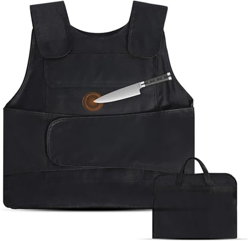 SFBOHEM Safety Tactical Vest, High Manganese Steel Armored Gear Resistant Chest Protection Tactical Vest, Used For Wild Hunting, Survival Games, Daily Wear (black)