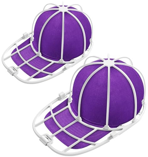 2 Pack - Cap Washer Cage Baseball Cap Washing Cage Cap Washer for Washing Baseball Caps Hat Washer Fit for Adult Kid Hat, White