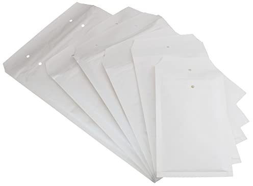 Luftpolstertaschen (weiß) - 8/H - (290 mm x 370 mm) aus Kraftpapier (10 Stück) | Luftpolsterumschläge - Versandtaschen - Luftpolsterversandtaschen - Verpackungsmaterial von MESAROS®