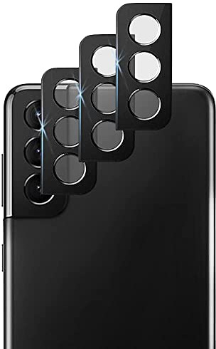 3 Pack Camera Lens Protector Tempered Glass For Samsung Galaxy S21 Plus 5G | 9H Hardness Tempered Glass, Easy to Install, Anti-Scratch, No Bubbles, Anti-Shatter, Case Friendly, Works with Flashing