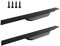 24 Inch Black Finger Edge Pull 2 Pack Cabinet Door Handles Aluminum Alloy Concealed Wardrobe Handle Hidden Invisible Furniture Long Strip Pull for Home Kitchen Bedroom Drawer, Matte 600mm with Screws
