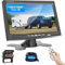 Podofo Cavo telecamera retromarcia Auto con TFT LCD monitor 7 pollici,Kit parcheggio ausiliario IP68 Visione notturna per SUV Camion Furgone Camper Auto con cavo da 15 m/Presa accendisigari DC 12-24V