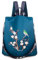 Rucksack Damen Wasserdichte Anti Diebstahl Schulrucksack Umhängetasche, Mode Cityrucksack Tagesrucksack für Schule Reisen Arbeit Einkauf (Hirsch Blau)