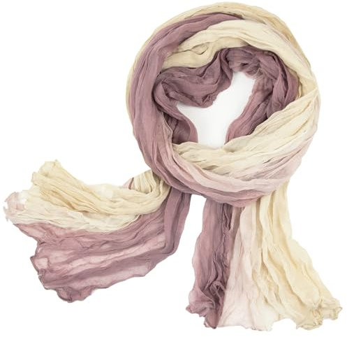 Gloop Damen Schal leichter Lang schal Tuch mit Farbverlauf Viele Farben，leichte für Frühling, Herbst, Winter, Schal, Wickeln