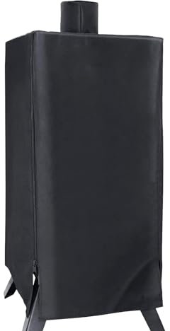 Blackhoso Pellet Smoker Abdeckung für Pit Boss PBV3P1 3 Serie Vertikaler Pellet Smoker, 600D Heavy Duty Wasserdicht UV-beständige Abdeckung 73551, Reißverschluss-Design, Outdoor-Grillzubehör