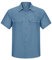 Outdoor Ventures Men's Quick Dry Casual Shirts UPF 50 Button Down Hiking Shirts Lightweight Short Sleeve Cooling Shirt for Safari Fishing Golf Travel Glass Blue XXL