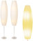 lianheng Moderne Stehlampe aus Reispapier, Reispapierlampe, oval, für Wohnzimmer, Arbeitszimmer, Schlafzimmer, Kinderzimmer, zum Lesen, Stehlampe Papierschirm,für die Innendekoration(2 pack)