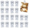 AZWOOD Klebrige Federclips, Transparente Selbstklebende Federklammern 20 Stück Outdoor Kunststoff Klebeklammern Einseitig klebend Foto Clip Selbstklebende Wandclips für Büro Zuhause Schule