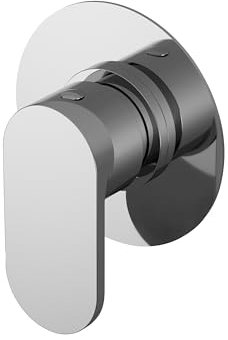 Balterley Concealed Shower Diverter Valve, Round Lever Handle Shower Diverter Valve 3 Way, 2 Way, 4-Way, Concealed Diverters for Thermostatic Showers - 100 x 135 x 100mm (Chrome)