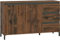 möbelando Sideboard >Genio Industrial< in Eiche, Holzwerkstoff - 138x84x40cm (BxHxT)