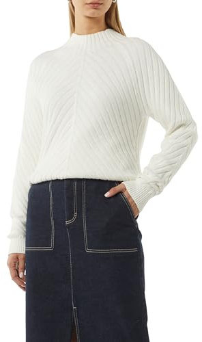 Comma Pullover mit Strickmuster aus Baumwollmix