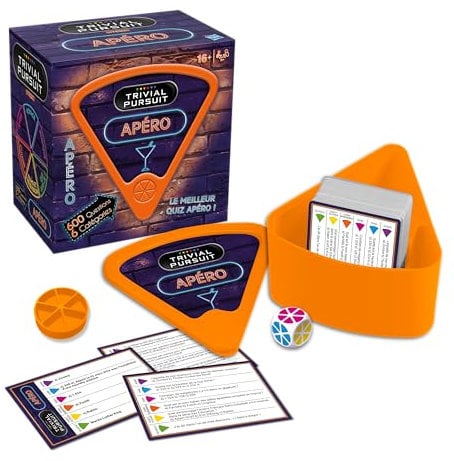 Winning Moves Trivial Pursuit Apero 12 Jahre + – Kartenspiel für Kinder – Quiz-Spiel – Reisespiel – Lernkarten – Quiz-Spiele
