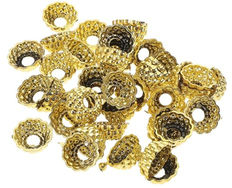 Warmhm 100stücke Runde Ornament Kappen Für Weihnachtskugeln Ersatzkappen Für Kleiderbügel Kappen Weihnachten Ornament Zubehör Goldene