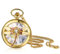 JewelryWe Libelle Taschenuhr Damen mit Kette: Gold Analog Quarz Kettenuhr Große Libelle Design Uhr Anhänger Halskette mit Römischen Ziffern Zifferblatt Geschenk für Frau Mutter Freundin