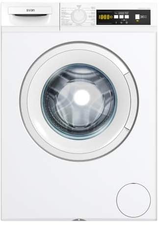 Svan Lavadora 9Kg Carga Frontal Blanco SL9120DID. 2200W, 1200rpm, Motor Inverter, 15 Programas, Función Stop&Go, Clase de Eficiencia Energética A