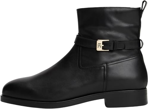Tommy Hilfiger Donna Stivaletti Buckle Riding in Pelle