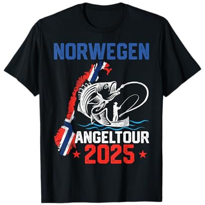 Angeltour Norwegen 2025, Angeln Norwegen T-Shirt