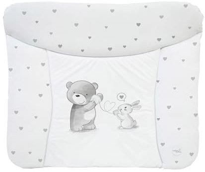 Ceba Baby® weiche Wickelauflage 75x72 cm - Baby Wickelunterlage - Wickeltischauflage für Junge und Mädchen - Wasserdicht, abwaschbar - OEKO-TEX® Standard 100 - Made in EU - Liebesgespräch