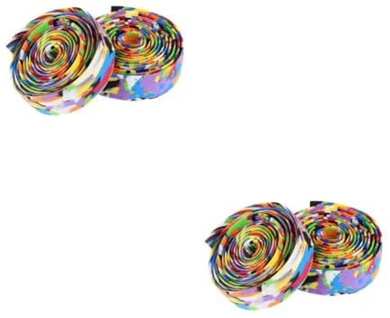 EXAOMBLE 2 Sätze Lenkerband Fahrradgriffband Griffband Fahrrad handhaben Unterlage Auto Rennstrecke Pedal Anhängerkupplung Bremse Rennrad Klebeband Hebel Stecker Straße Lenkerumhüllung Eva