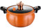 Kalastussaari Mini Pressure Cooker, 8L Pumpkin Pot, Fast Heating Pressure Pot with Lock Handles, Non-stick Stockpot with Lid for Gas, Induction, Electric Stoves